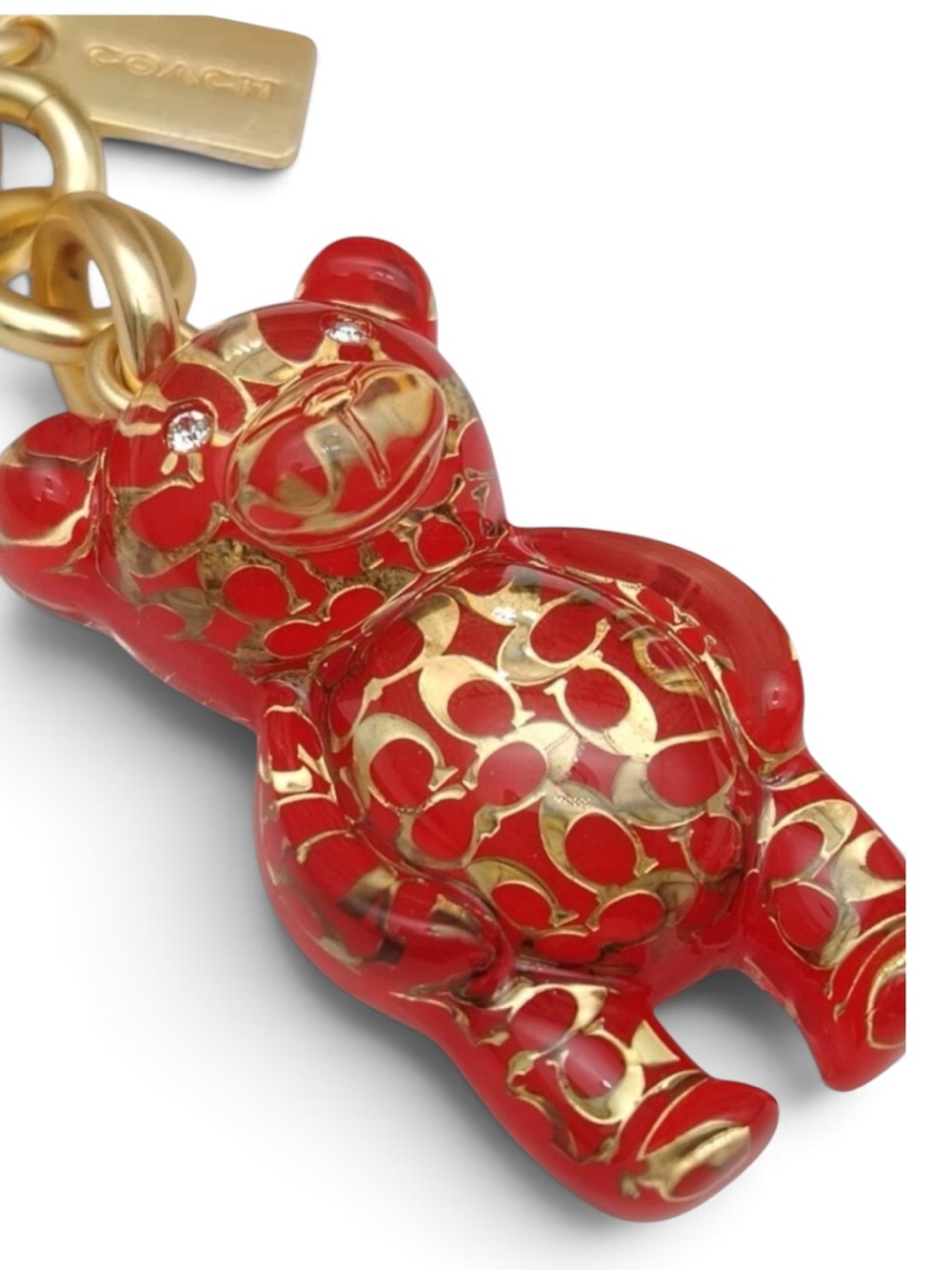 COMING SOON
Coach signature C resin gummy, bear bag charm key ring
